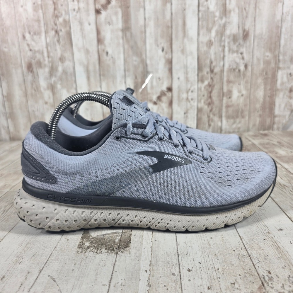 Brooks Glycerin 18 Womens Running Shoes Light Blue Grey 1203171B073 Size 10
